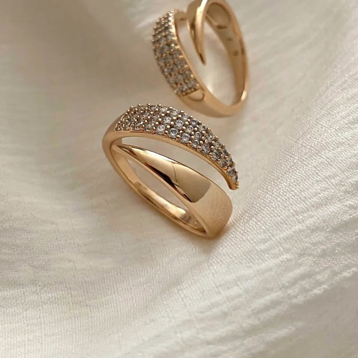 18 K Gold Plated Sun Rings