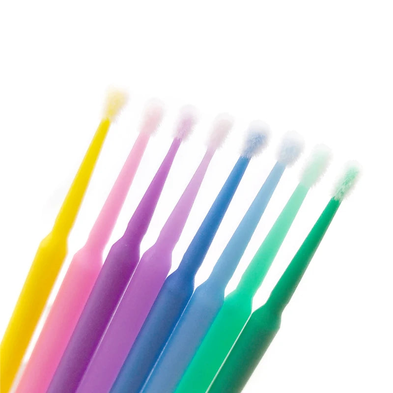 100PCS Cotton Swab Eyelash Brushes Individual Eyelashes Microbrush Lash Removing Lash Extension Accessories Tools