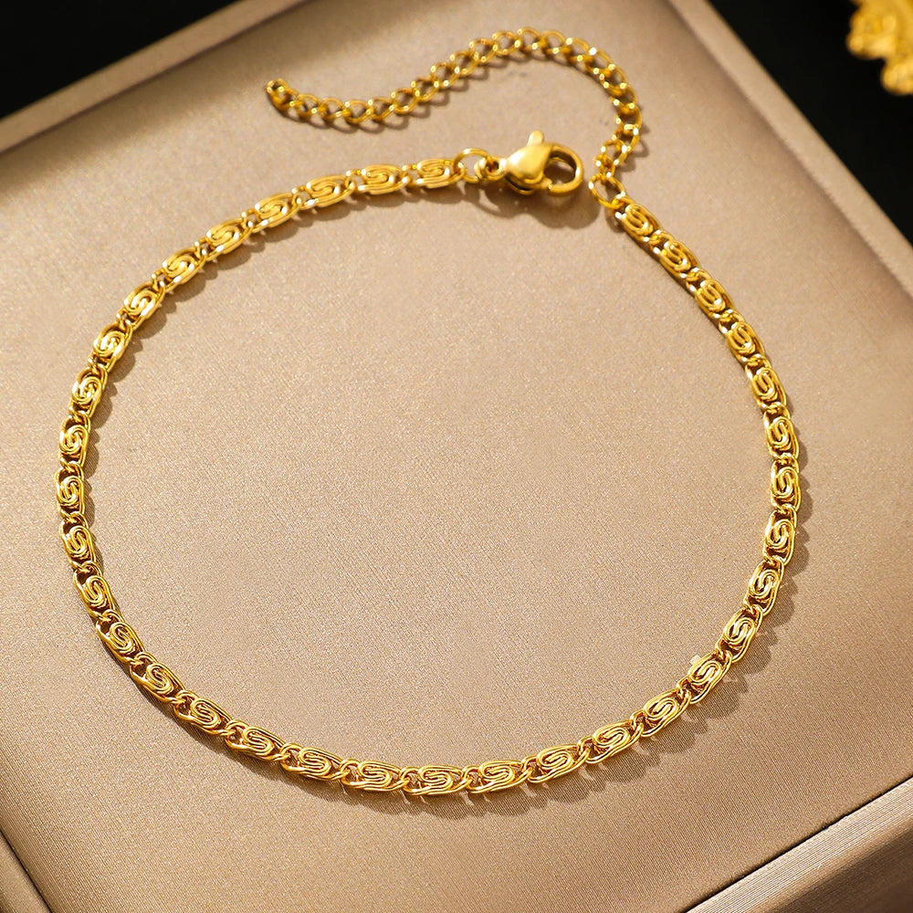 New Style Simplicity Subtlety Paper Clip Chain Lightweight Luxury Bracelet For Women Jewelry Daily Wear
