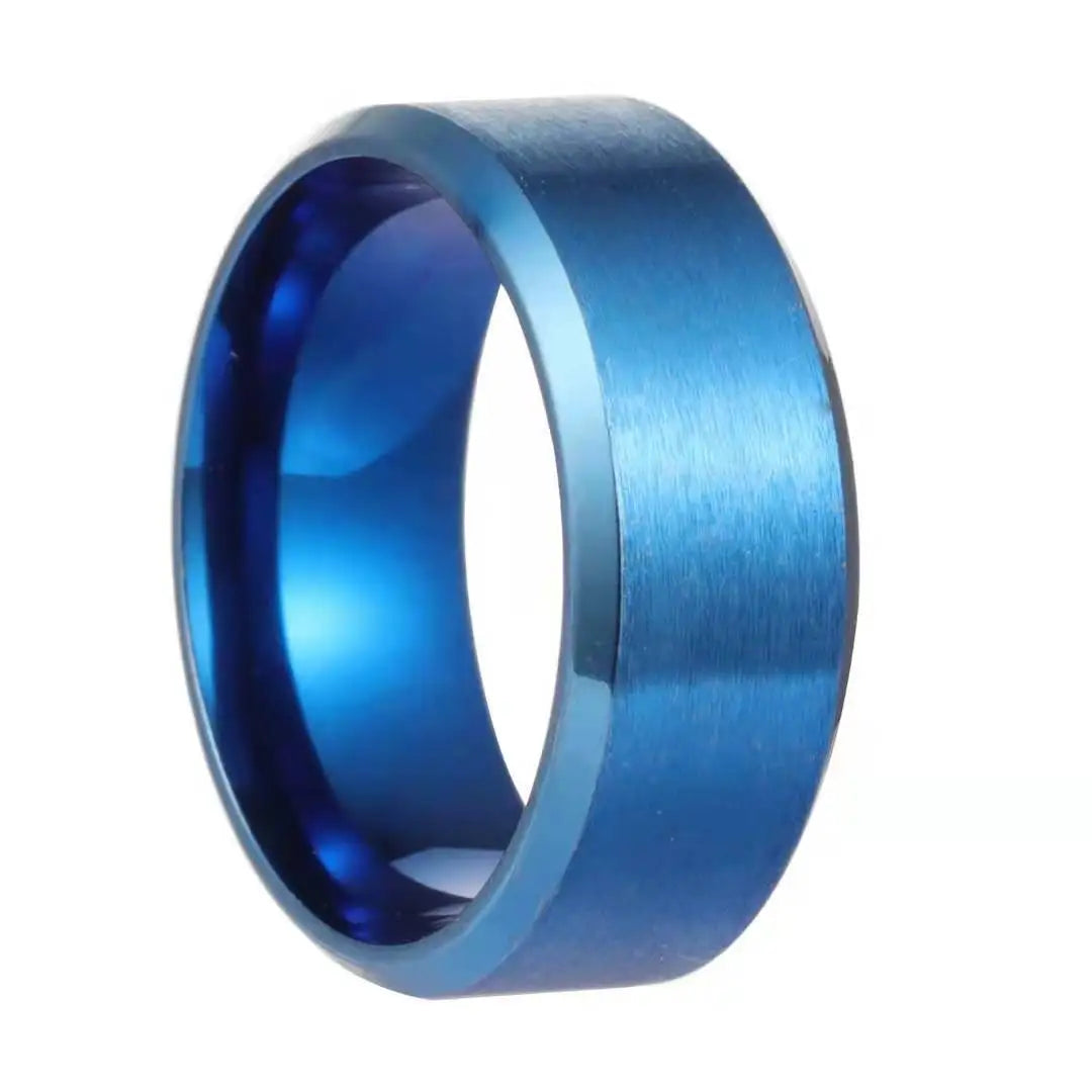 Jewelry Ring for Men Women Stainless Steel Black Rings Wedding Engagement Band Quality Matte Male Jewelry