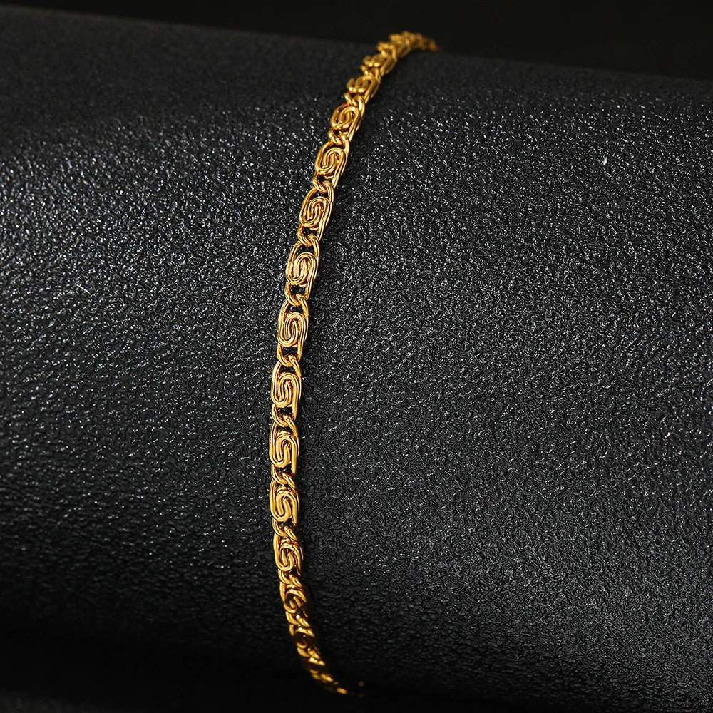 New Style Simplicity Subtlety Paper Clip Chain Lightweight Luxury Bracelet For Women Jewelry Daily Wear