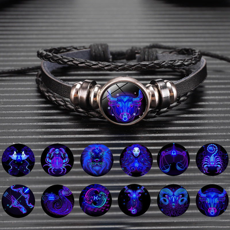 Zodiac Constellation Bracelet Braided Design